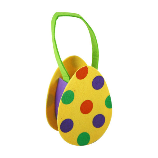 Picture of EASTER EGG POLKA FELT BAG